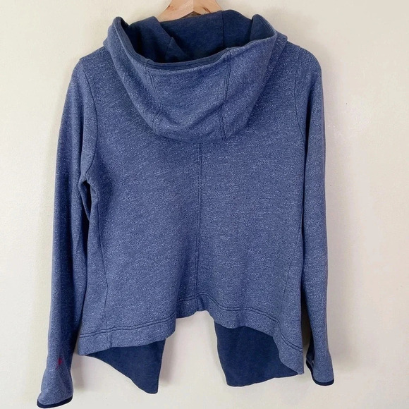 The North Face Heathered Blue  Hooded Soft Open Cardigan - Picture 16 of 16